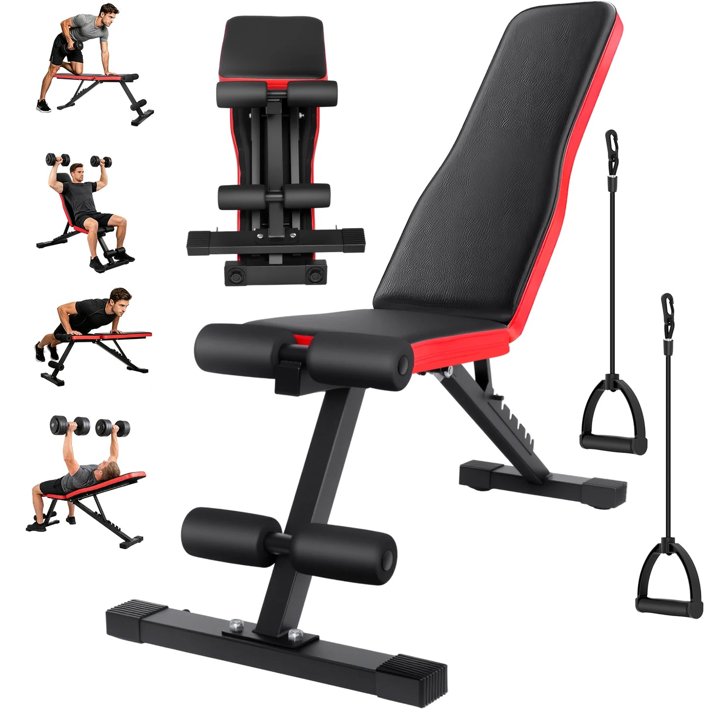 Banc de Musculation Pliable Multifonctionnel – 7 Positions, 300 kg