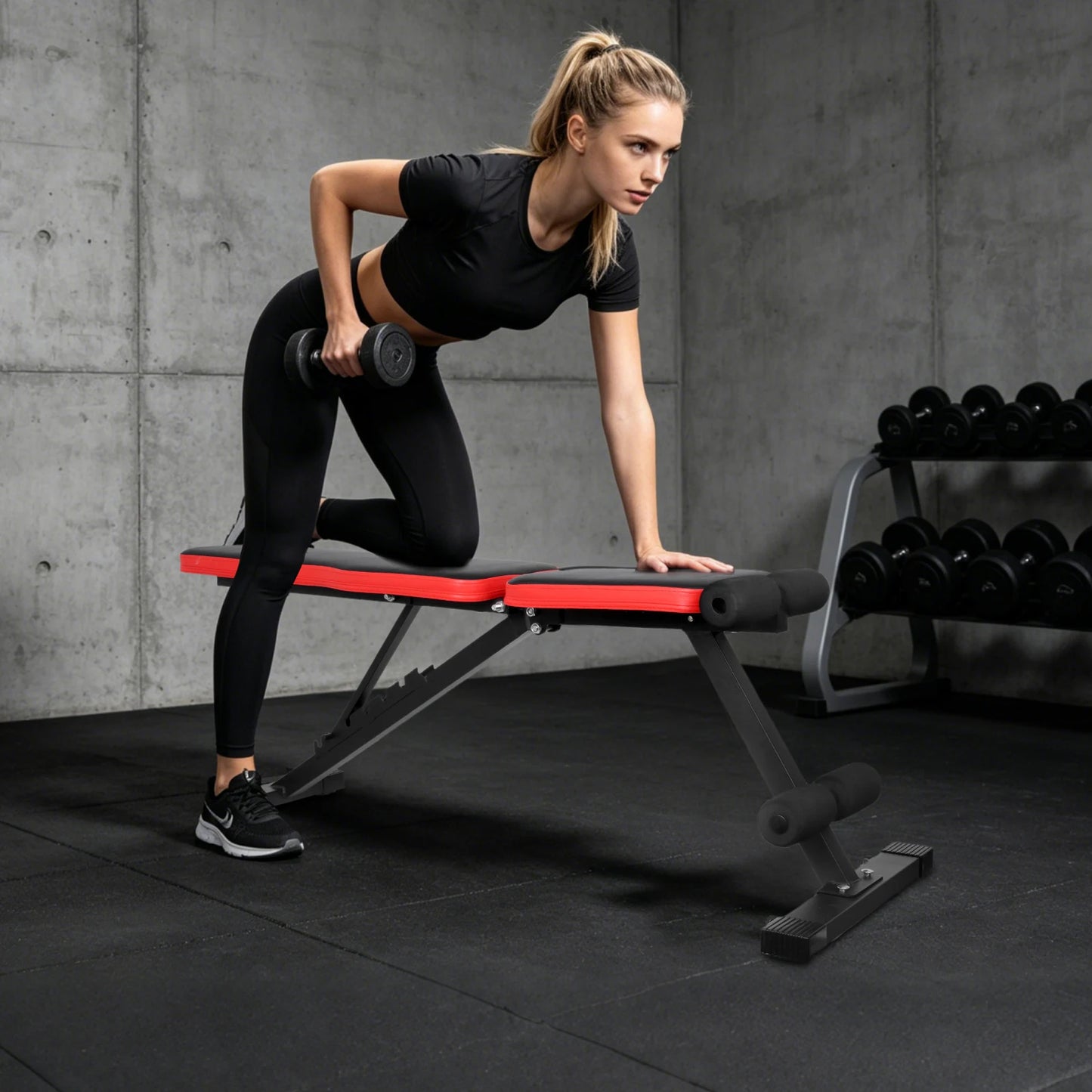 Banc de Musculation Pliable Multifonctionnel – 7 Positions, 300 kg