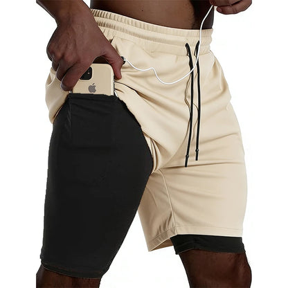 Short de Sport 2-en-1 Homme – Running, Fitness & Jogging