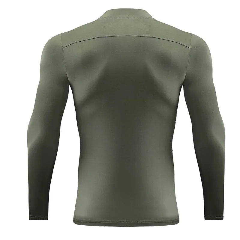T-shirt de Compression Sport – Manches Longues Homme
