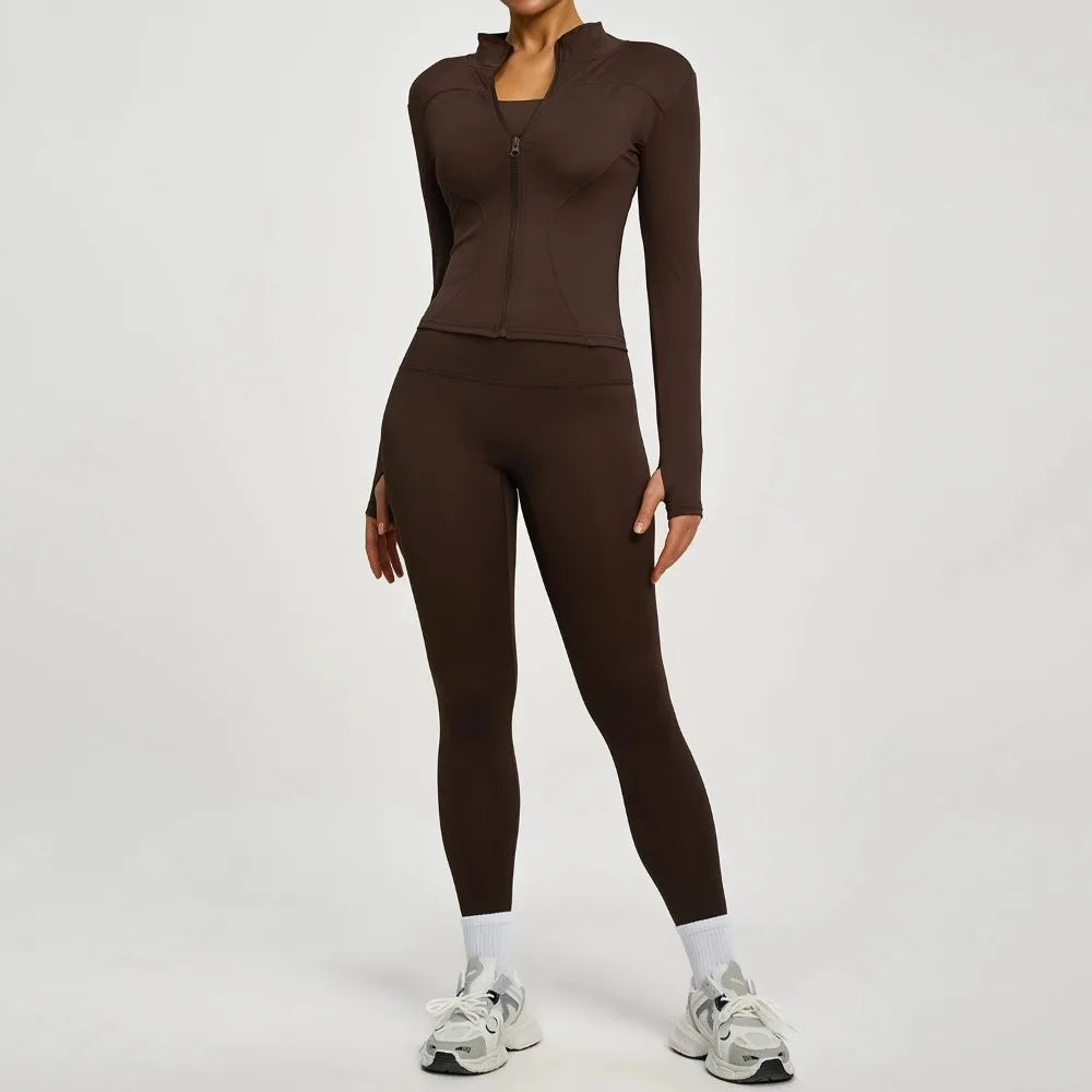 Ensemble Sport Femme – Veste & Legging Gainant | Velysio
