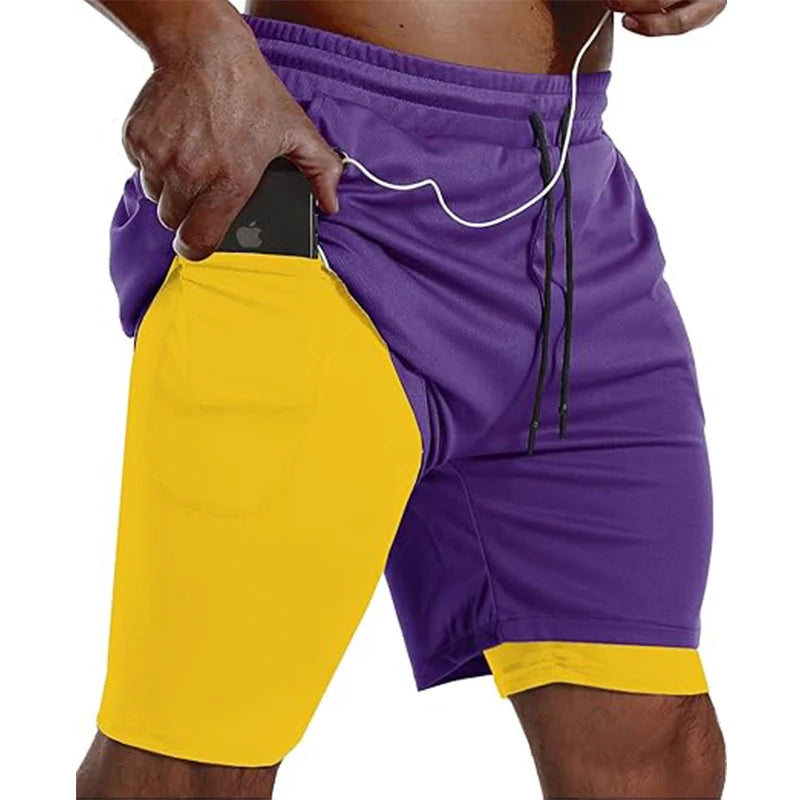 Short de Sport 2-en-1 Homme – Running, Fitness & Jogging