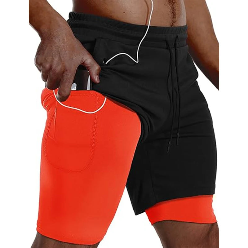 Short de Sport 2-en-1 Homme – Running, Fitness & Jogging