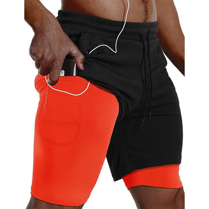Short de Sport 2-en-1 Homme – Running, Fitness & Jogging