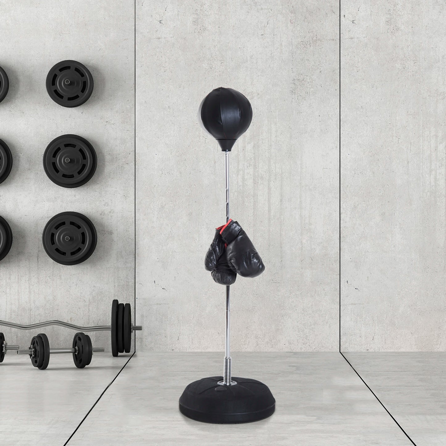 Punching Ball sur Pied – Réglable 126-144 cm, Gants & Pompe inclus | Velysio