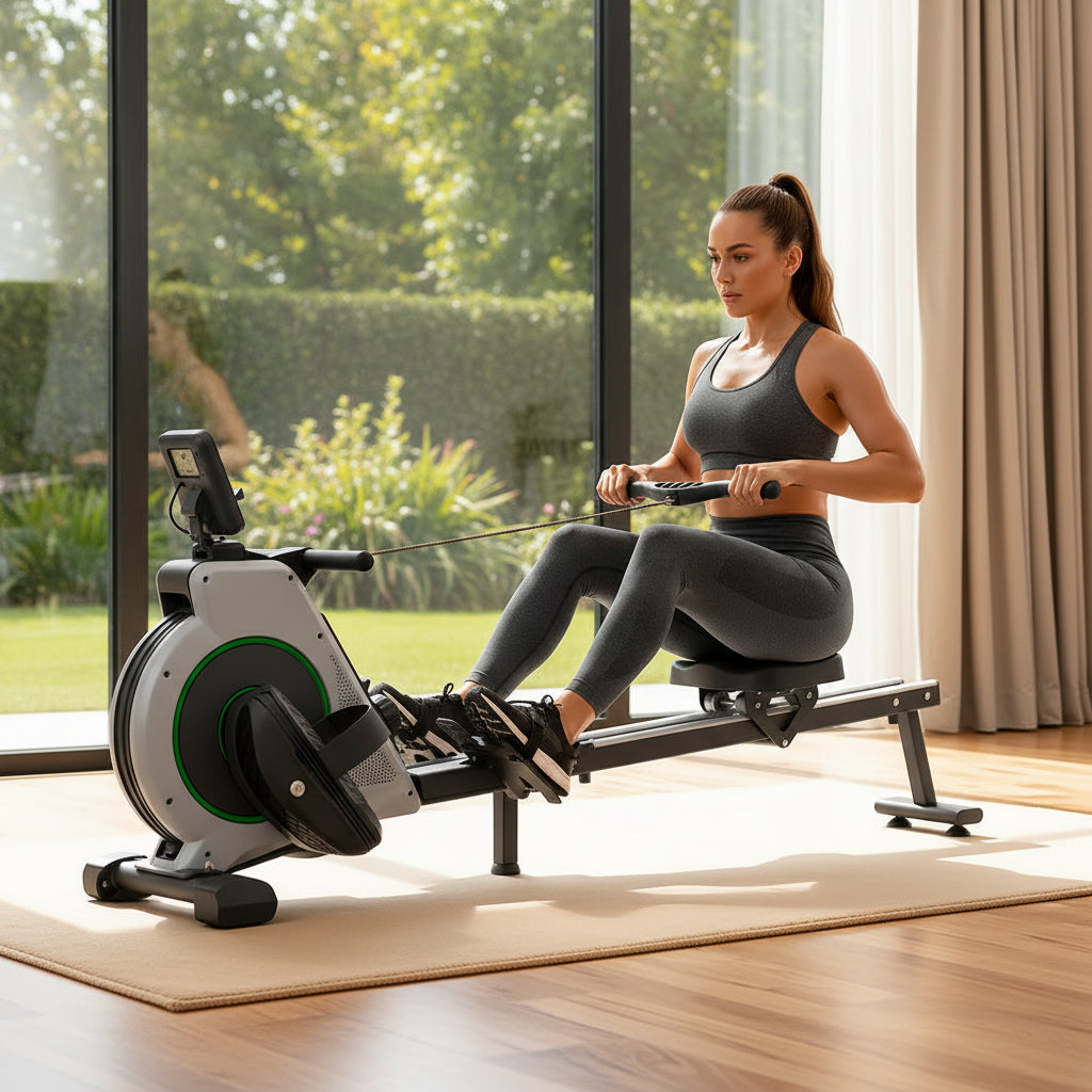Rameur Magnetique Formill QK530 – 16 Niveaux, Bluetooth, Ecran LCD | Velysio