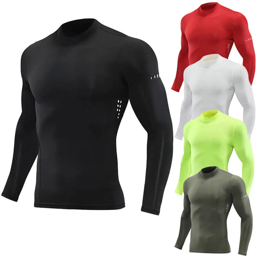 T-shirt de Compression Sport – Manches Longues Homme