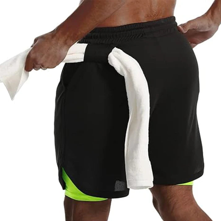 Short de Sport 2-en-1 Homme – Running, Fitness & Jogging