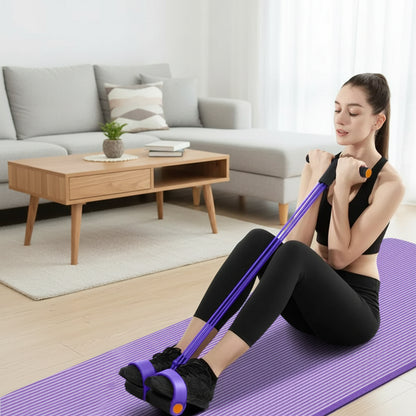 Velysio – Bandes de Résistance à Pédales 6 Tubes | Yoga, Jambes & Abdos