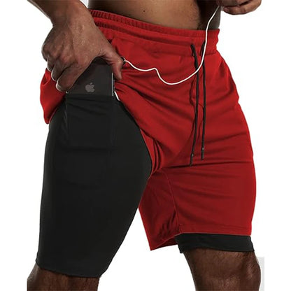 Short de Sport 2-en-1 Homme – Running, Fitness & Jogging