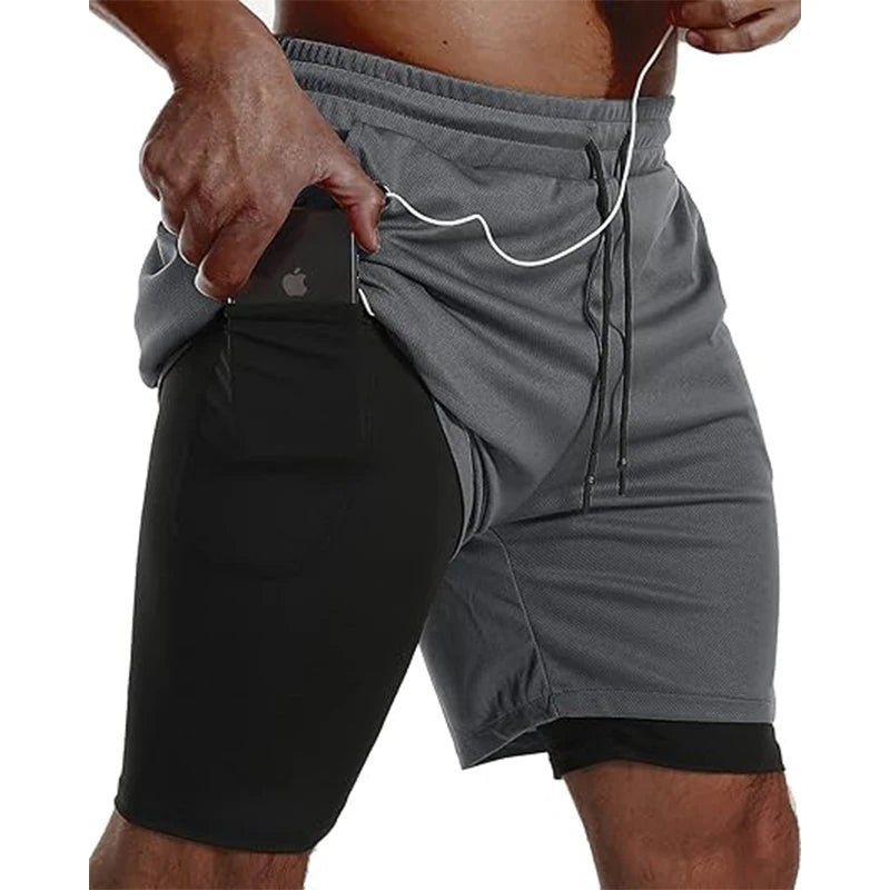 Short de Sport 2-en-1 Homme – Running, Fitness & Jogging