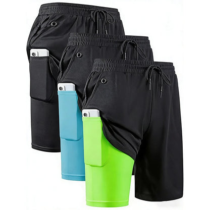 Short de Sport 2-en-1 Homme – Running, Fitness & Jogging