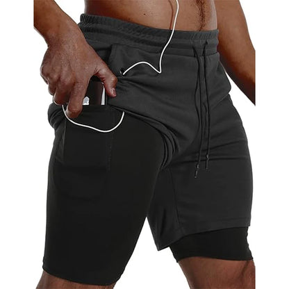 Short de Sport 2-en-1 Homme – Running, Fitness & Jogging