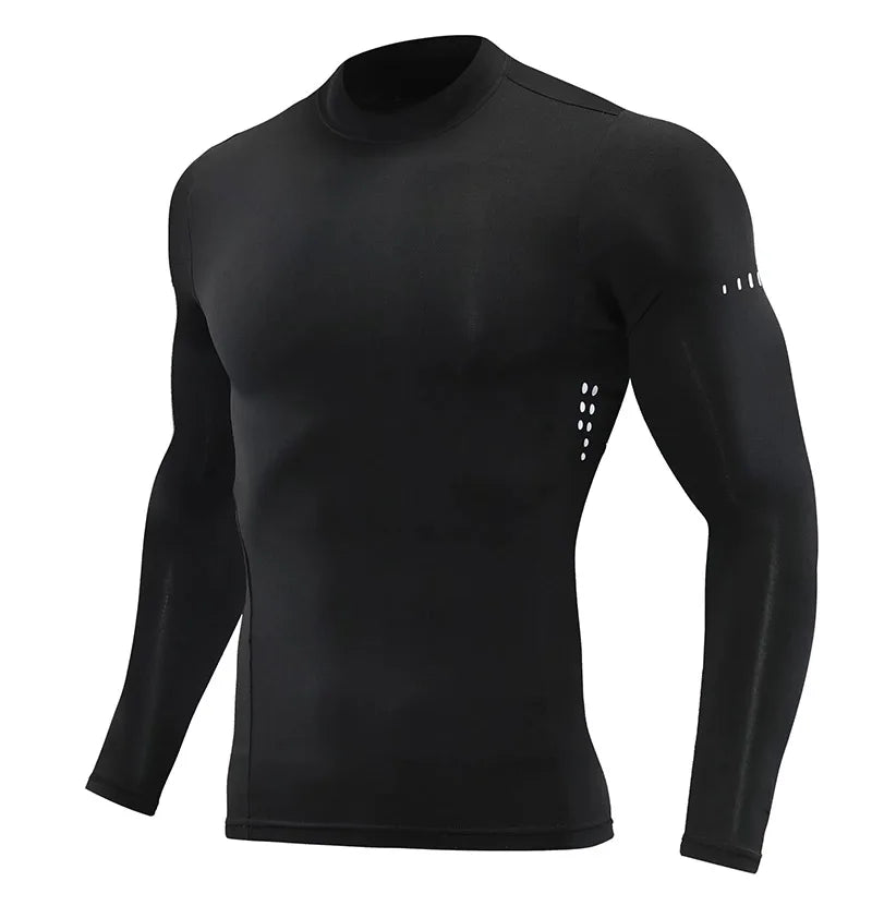 T-shirt de Compression Sport – Manches Longues Homme