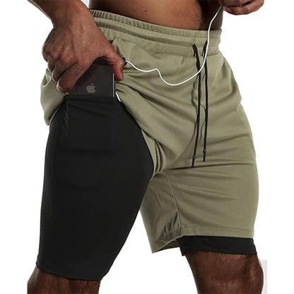 Short de Sport 2-en-1 Homme – Running, Fitness & Jogging