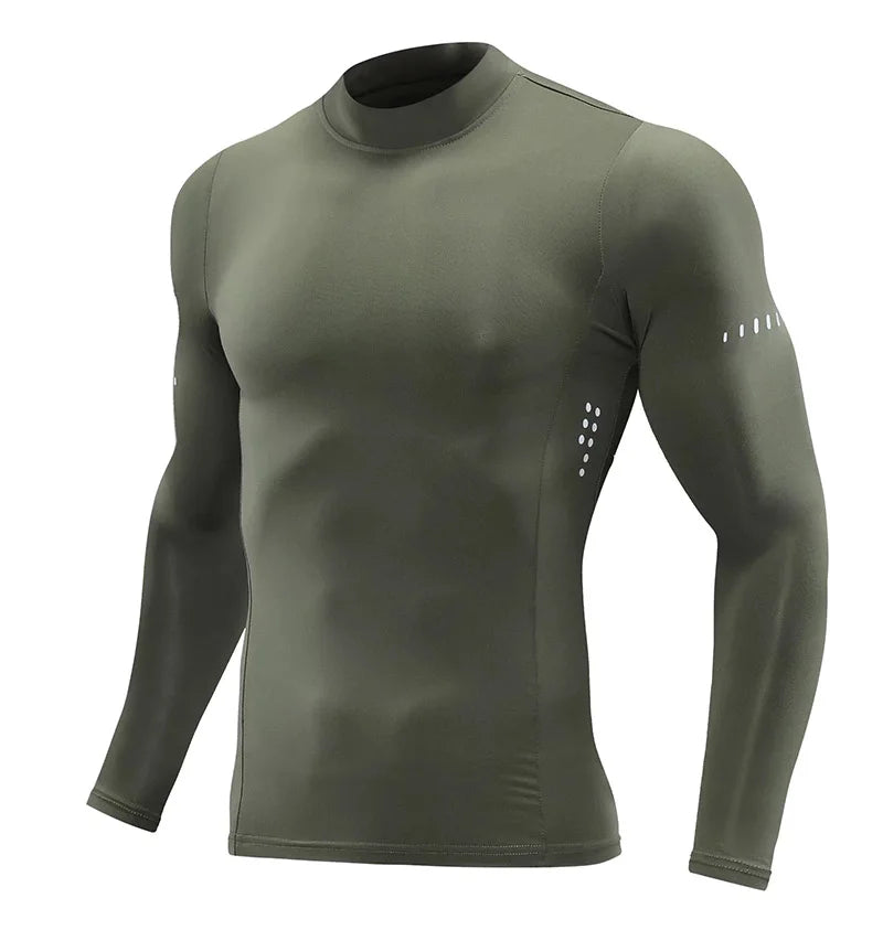 T-shirt de Compression Sport – Manches Longues Homme