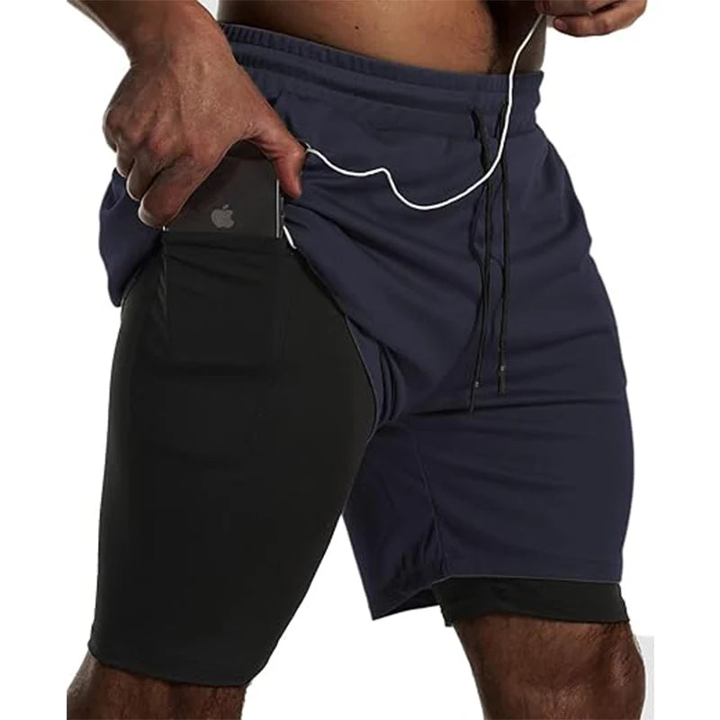 Short de Sport 2-en-1 Homme – Running, Fitness & Jogging