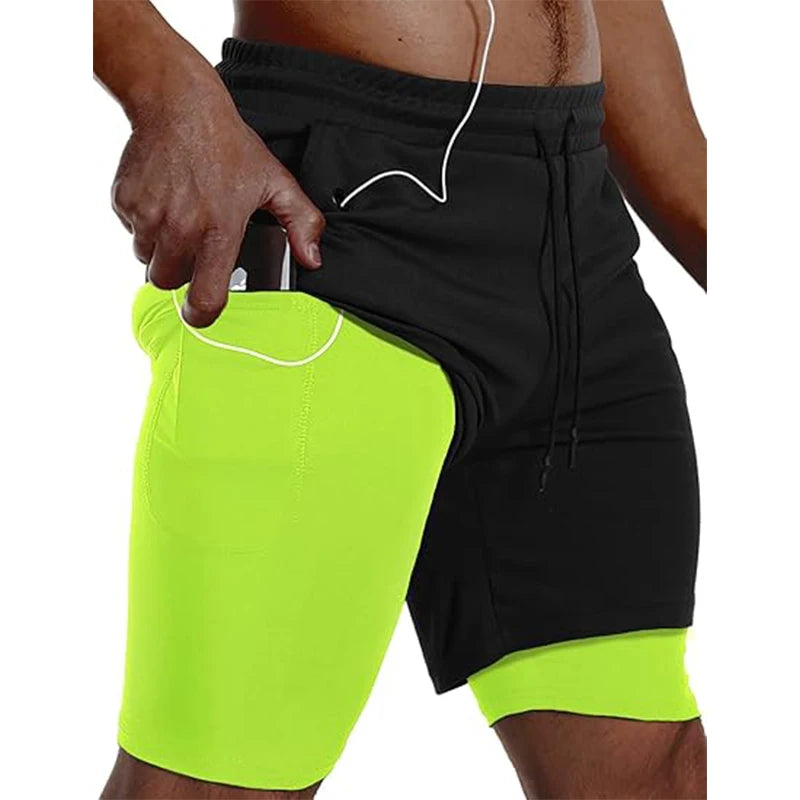Short de Sport 2-en-1 Homme – Running, Fitness & Jogging