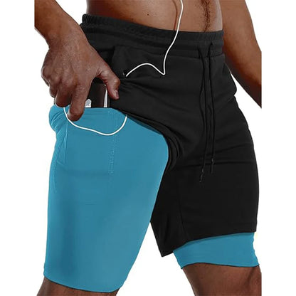 Short de Sport 2-en-1 Homme – Running, Fitness & Jogging